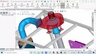 Industrial Project -Open type Dust cleaner with bag filter | Solidworks  in Hindi | 06