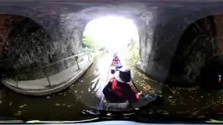Chirk Tunnel by canoe, 360 degree video, Apache Canoes on Tour.