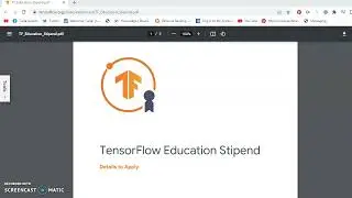 TensorFlow Education Stipend For 50 Percent Off Developer Certificate