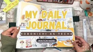 Creative Journal With Me | Hobonichi Techo a5 Notebook 🍄‍🟫⭐️