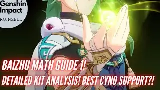 Baizhu Math Guide 1! Detailed Kit Analysis! Best Cyno Support?!