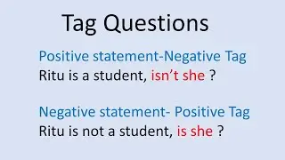 Tag Questions | English Grammar