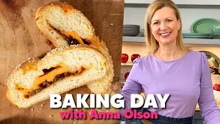 How to Bake BRAIDED ONION CHEESE BREAD like Anna Olson!! 🧀🍞