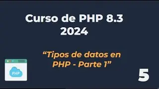 05. Tipos de datos en PHP - Parte 1