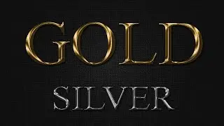 How to Create Gold & Silver Text effect in Photoshop