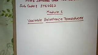 JCE EE Sensors and Transducers 17EE662 Nagaraj A