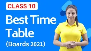 Timetable for Class 10 Board Exam 2021 | Time Table for Class 10 | ExtraClass