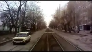 Донецк Трамвай Маршрут №8/Tram Donetsk Route 8