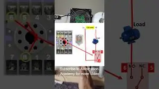 Wiring Photo sensor, Contactor, relay and Motor #industrialautomation