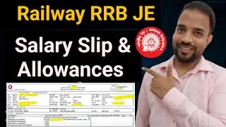 Railways RRB JE Salary Slip 2024 | RRB JE Latest Salary Slip || RRB Junior Engineer Salary 2024
