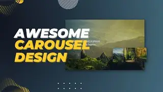Awesome Carousel Design | Custom Image Slider html and css