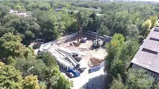Вдавливание свай. ЖК Гармония, Ростов-на-Дону
