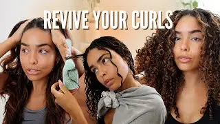 HOW TO MAKE YOUR HAIR CURLY AGAIN! Enhance Curl Pattern, Dirty Deep Condition, Scalp Reset