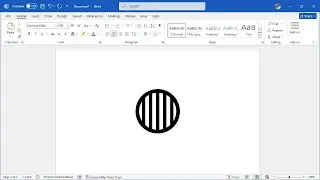 How to Insert the CIRCLE WITH VERTICAL FILL Symbol in Microsoft Word