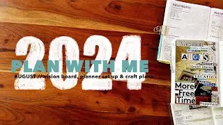 August 2024 Plan With Me // Hobonichi Cousin, Hobonichi Day-Free A5, B6 Common Planner