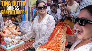 Tina Datta Brings Ganpati Bappa Home | Crazy Celebration infront Media