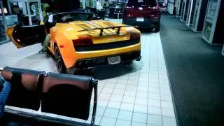 2013 Lamborghini Gallardo Super Performante Start up Exhaust and Revv