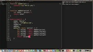 Nodejs tutorial:  using async await with module.exports