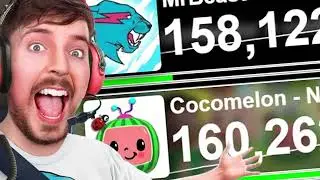 MrBeast passes Cocomelon Timelapse