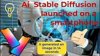 Artificial intelligence Stable Diffusion launched on a smartphone - it generated an image in 14 sec