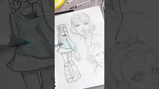a fast drawing with my artist cat #art #drawing #sketch