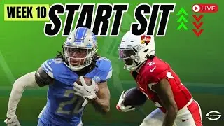 WEEK 10 LIVE START/SIT | Can you Trust Jahmyr Gibbs & Hollywood Brown!?