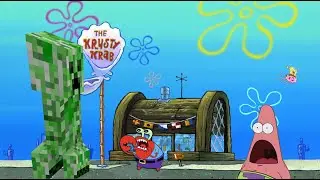 Creeper destroyed Krusty Krab and Bikini Bottom