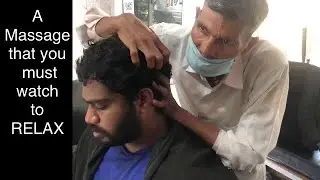 Street Indian Head Massage ASMR||BEST Relaxing massage ASMR||tingles, tappings, triggers CRACKS|ACMP