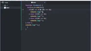 Fizz Buzz in Javascript with Atom editor