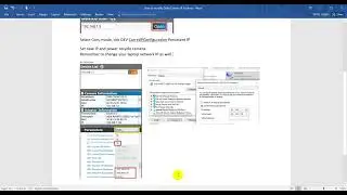 How to modify Delta DMV Camera IP Address