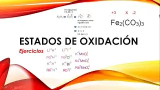 Estados de oxidación/Ejercicios