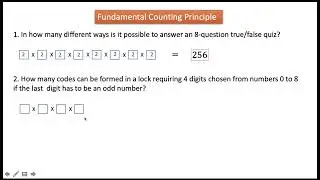 Problems Involving Fundamental Counting Principle