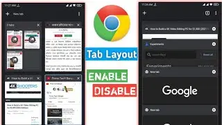 How to Change Chrome Tab Layout | Mobile version