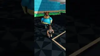 Roblox Alvin Barry's Prison Run Chase and Jumpscare 🤣💀 #shorts Roblox Obby Christmas