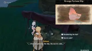 Hidden Quest Strange Fortune Slip Day 1 | Genshin Impact