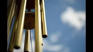 Making of chinese wind chimes by using  a hard disk platter.