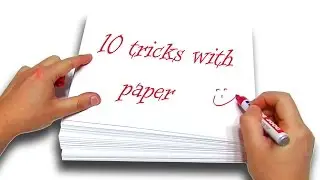 ⚠️ TOP 10+1 BEST Tricks With Paper - Experiment at Home Life Hacks