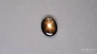 Черный сапфир со звездой 5.60ct