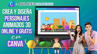 How to create animated characters or cartoons using Canva 100% FREE, online and without any softw...