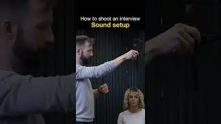 How to shoot an interview - Sound Setup #shorts