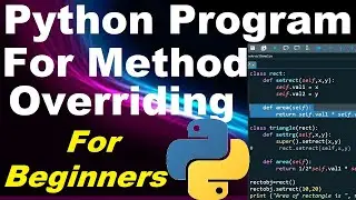 Python program for method overriding | Python for beginners 