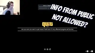 xQc will not use JP for a while on WL? | Can't bring info from Public [GTA 5 RP NoPixel WL Server]