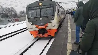 ЭД4М: 0464 на станции Балабаново, в Москву. снято совместно с: РЖД 04.03.23. в 