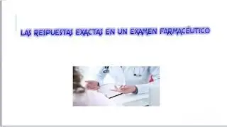 Respuesta aún examen farmacéutico