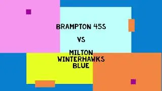 Brampton 45s U12 A Vs Milton Winterhawks Blue Dec 2022 | Match replay #icehockey