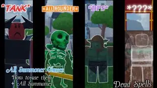 All New Summoner Classes in Dead Spells + Showcase