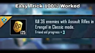 Kill 36 Enemies With Assault Rifles in Erangel In Classic Mode Mission Pubg Mobile