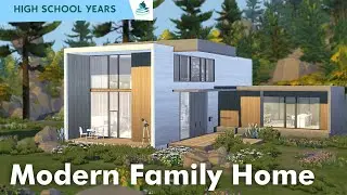 Modern Family Home 📚 High School Years | Stop Motion build | The Sims 4 | NO CC