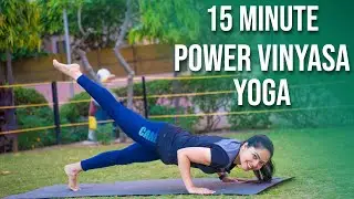 15 MINUTE POWER VINYASA FLOW | Challenging & Sweaty Yoga Routine 🔥 | All Levels Yoga