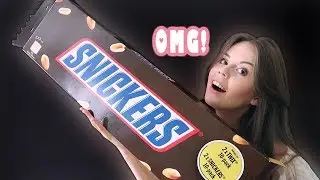 ASMR |  5 Pound Chocolate Bar | Unpacking & Eating 🍫